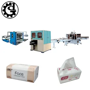 Good machinery full automatic facial paper folding producing line price