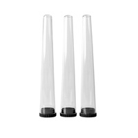 Tubes coniques en plastique de taille personnalisable - 98 mm 109 mm Contenant à cigarettes à l'épreuve des enfants avec couvercle étanche