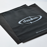 Sac à fermeture éclair noir givré en plastique imprimé de logo personnalisé Emballage de sac à fermeture éclair pour vêtements T-shirt maillot de bain