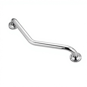 Wall-Mounted Stainless Steel Grab Bar Polished Chrome Anti-Slip Bathroom Handrail Minimalist Design Durable Straight Rail - Product Image 6