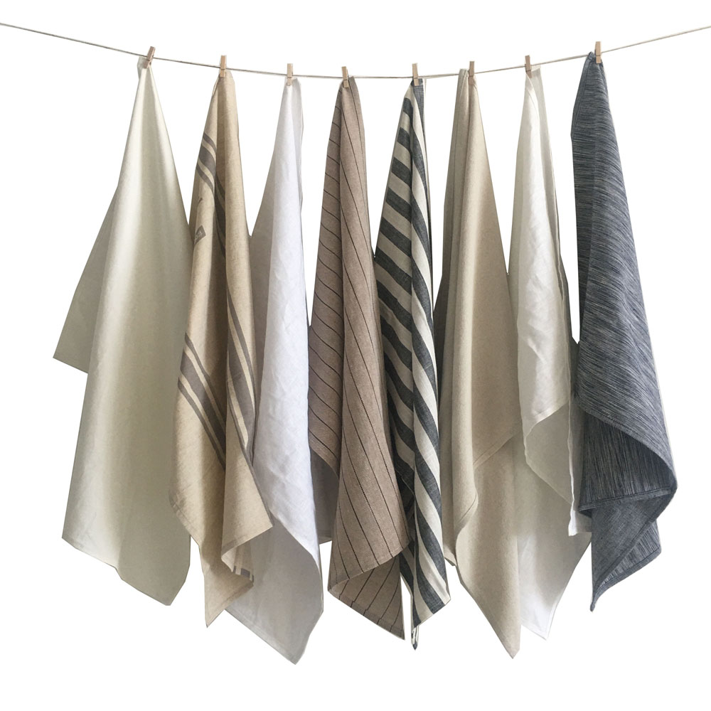 Китайский поставщик, оптовая продажа, качественное 100% льняное чайное полотенце