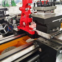 Tour horizontal manuel robuste Hua Hai CW6180x3000, tour d'établi universel, mandrin à 4 mors, diamètre max. 1000 mm, 2000 kg, 220V/380V