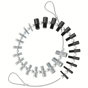 Гайка и болт для проверки резьбы, дюймовый и метрический, 26 манометров, нержавеющая сталь - Product Image 1