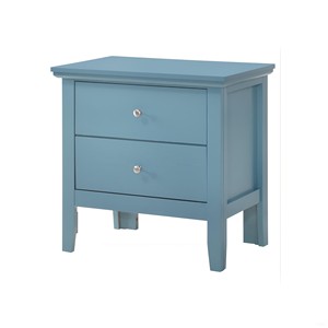Teal Elegance Nightstand With <b>Drawers</b> <b>For</b> Bedroom <b>Storage</b> - Product Image 4