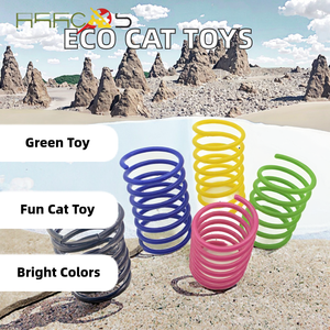 Vente en gros usine : Jouets interactifs pour chats à ressort en spirale, en plastique écologique, simples et solides, pour toutes les occasions, favorisant le mouvement des animaux de compagnie - Product Image 3