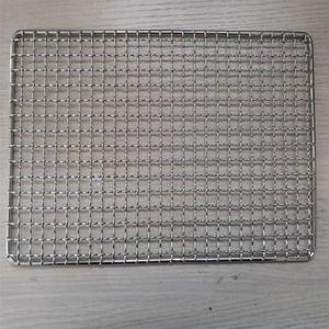 Grille de cuisson coréenne jetable en acier inoxydable avec maille de fil métallique élargie pour poulet rôti, technique de tissage, traitement par soudage et découpe - Product Image 6