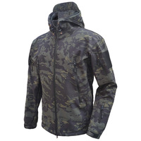Winterjacke Herren Taktisch Wasserdicht Softshell 3-in-1 Schicht Fleecejacke Unisex Outdoor Windbreaker