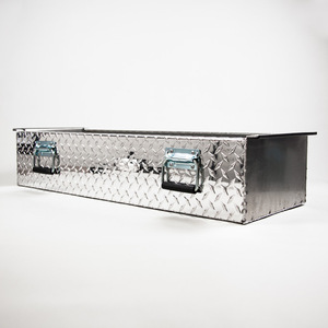 Boîte à outils compacte en métal pour flight case, accessoires en acier poli, poignée pliante à ressort - Product Image 4