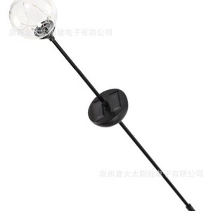 Solar Garden Light <b>Led</b> Transparent <b>Ball</b> Black Stainless Steel Portable Water Resistant Outdoor Decorative Lamp - Product Image 5