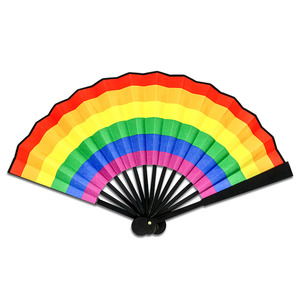 Ventaglio Pieghevole Luminoso Arcobaleno Nuovo Design 2026 in ABS + Tessuto, Alimentato a Batteria per Night Club e Pub SHH - Product Image 1