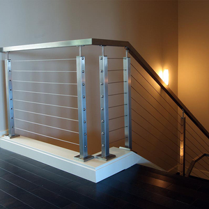 Balustrade en câble métallique en acier inoxydable pour intérieur, vente chaude, antirouille, <span class=keywords><strong>fixation</strong></span> sécurisée pour escalier et villa d'hôtel - Product Image 5