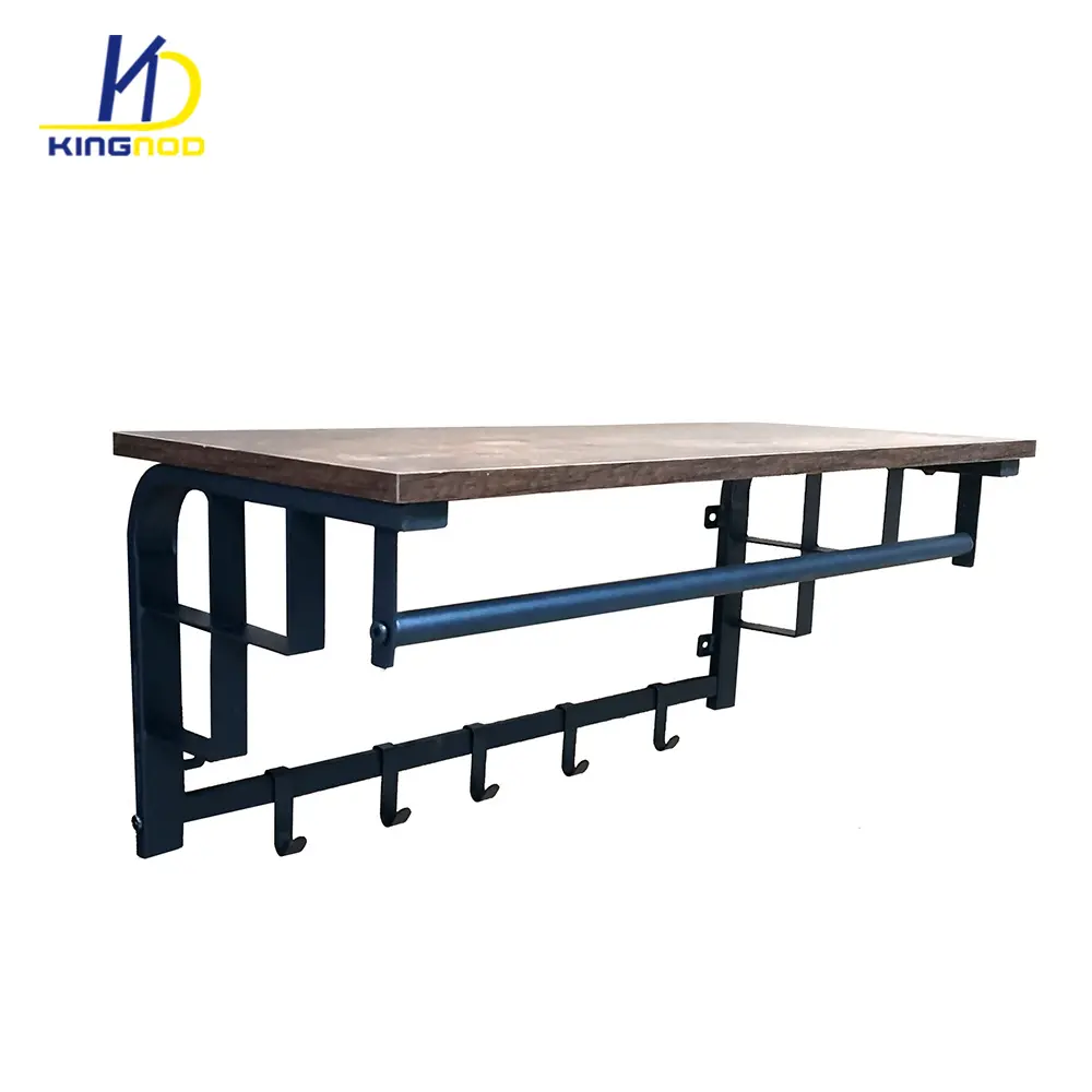 Настенная деревянная вешалка для полотенец, одежды, шляп, пальто