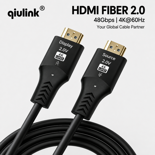 4k hdmi 2.0 Cable Fiber Optic Ultra High Speed 48Gbps 4K 120Hz 60Hz AOC Cord for HD TV Box PC Projector