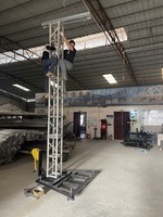 Torre de soporte de armazón de altavoz de matriz de línea decorativa de Material de acero de aleación de aluminio con certificación TUV personalizada para conciertos de eventos de escenario
