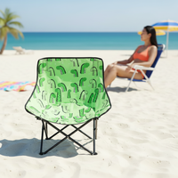 Chaise de camping pliante moderne pour l'extérieur, siège portable ultra léger, forme de lune, pour la plage, le parc, l'hôtel, mobilier écologique