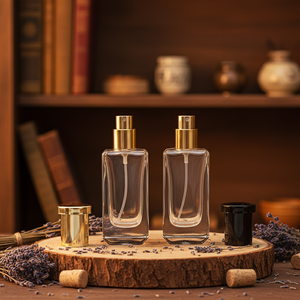 Flaconi di Profumo in Vetro Quadrati Trasparenti di Lusso, Ricaricabili con Spray - Product Image 3