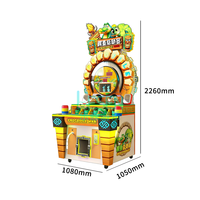 Machine de jeu d'arcade à monnayeur pour parcs d'attractions, jeu de frappe au marteau Crocodile Hub, jeu de rédemption, produit phare