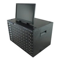 Mesin Pengganda Data SSD NVMe Youming M64U-H25, Alat Pengujian U Disk, Logam 120 Port, Alat Kloning dan Penyalin Data