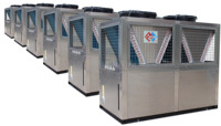 Unidad de Aire Acondicionado Modular Comercial, Enfriador por Aire con Sistema de Refrigeración de Bajo Ruido y Alta Eficiencia