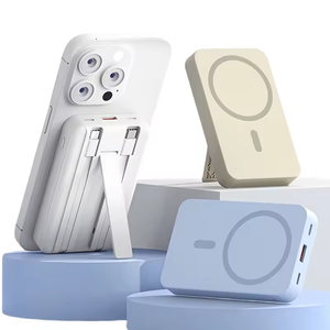 <span class=keywords><strong>TKT</strong></span> <span class=keywords><strong>2</strong></span>-in-1 Powerbank mit Typ-C-Kabel, integriertem Telefonständer, magnetischem kabellosem Laden, dünne Powerbank, kompatibel mit iPhone - Product Image 6