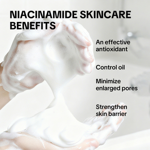 Mousse nettoyante en profondeur à la niacinamide, <span class=keywords><strong>gel</strong></span> mousse, contrôle du sébum, nettoyant visage <span class=keywords><strong>pour</strong></span> tous types de peaux, <span class=keywords><strong>pour</strong></span> adultes, marque privée - Product Image 5