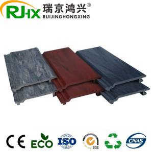 แผ่นผนัง WPC สีดำ ทนรังสียูวี ลายเส้นและลายตาราง แผ่นผนังคอมโพสิต ทันสมัย ป้องกันควัน สำหรับอาคารบ้านพักอาศัยภายนอก - Product Image 5