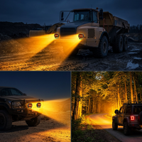 Lampe de travail LED 9 pouces 150W 12000LM, double couleur DRL, étanche IP68 pour tout-terrain et camion