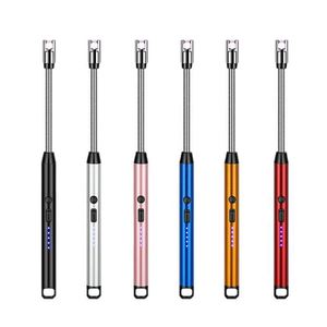 Briquet de cuisine d'extérieur rechargeable par USB, briquet <span class=keywords><strong>électronique</strong></span> portable, verrouillage de sécurité, écologique pour les bougies, les cuisinières <span class=keywords><strong>à</strong></span> gaz (sans gaz ni huile) - Product Image 2