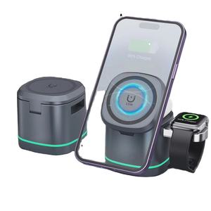 Cargador Inalámbrico Magnético de 15W a <span class=keywords><strong>Precio</strong></span> de Mayoreo para <span class=keywords><strong>iPhone</strong></span> 17 16 15, para <span class=keywords><strong>Airpods</strong></span> <span class=keywords><strong>Pro</strong></span> 3/2, para Apple Watch, Base de Carga de Escritorio - Product Image 1