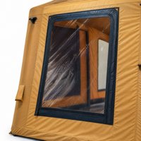 Tente panoramique 4,8x3,6m, tente gonflable en Oxford 600D imperméable, immersion dans la nature, glamping pour camping en pleine nature