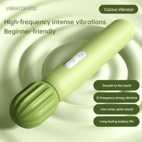 Nouveaux vibrateurs féminins à 12 fréquences de vibration, aspect cactus, en silicone, rechargeables par USB, 100% étanches, réalistes