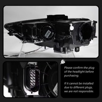 HETOP A3 S3 Phare 2013-2016 Mise à niveau des phares LED Angel Eye Lamp Modifié Clignotants avant Feux de jour pour Audi
