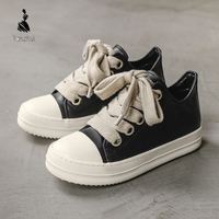 Chaussures décontractées pour hommes, style sport et marche, style Hong Kong, à semelle épaisse et souple, résistantes à l'usure, noir et blanc, prix d'usine