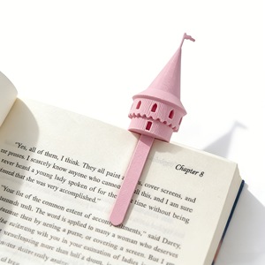 Nouveauté : Marque-page créatif imprimé en 3D, design Tour de Château Magique, multicolore, dessin animé, de collection, 3cm x 10.5cm, pour la lecture - Product Image 4