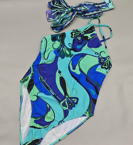 Maillot de bain trois pièces de marque célèbre STOCK Fashion avec foulards et <span class=keywords><strong>bandeau</strong></span>, design sexy pour femme - Product Image 3