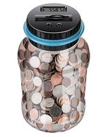 Tirelire en plastique de haute qualité avec motifs de bus et de numéros pour économiser de l'argent, meilleur cadeau pour les enfants