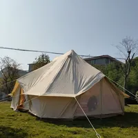 Yurte mongole d'extérieur, camping, toile de coton, imperméable et anti-UV, épaissie, grand tente de camping, hôtel