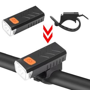 Lampe de vélo LED rechargeable par USB, étanche, 4 modes, phare de vélo, charge Type-C, lampe avant pour vélos de montagne et de route - Product Image 4