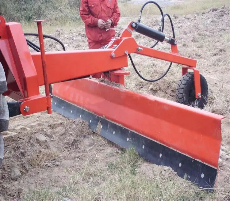 4-Rad-Traktor drei verknüpfte Landsc haber Farm Land Grader Blade Boden richt maschine