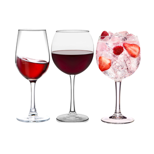 Copas de Vino y Champán Transparentes de 360 ml y 450 ml, Cristal sin Plomo, Copa Borgoña para Italia Enchanted Rock Our/Vodka - Product Image 1
