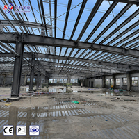 Entrepôt à structure métallique avec conception à longue portée, résistant au vent et à la neige, installation rapide, structure métallique préfabriquée modulaire
