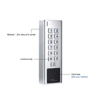 Système de contrôle d'accès de porte autonome, étanche IP67, en métal, à clavier unique, RFID 125kHz Wiegand, avec alarme