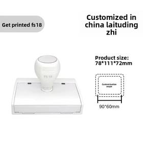 कस्टम लोगो 60*90 मिमी सुरुचिपूर्ण पेपर बैग सजावट पूर्व-हस्ताक्षर किए गए स्व-लिंक रबर व्यवसाय फ्लैश स्टैम्प डिजिटल प्रिंटिंग - Product Image 6