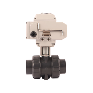 ON-OFF, điều chỉnh kiểm soát 2 3 cách điện thiết bị truyền động van bi DN15-DN50 PVC uPVC cơ giới van nước với khung - Product Image 1