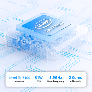 Ordinateur de bureau mini de haute qualité avec processeur <span class=keywords><strong>Intel</strong></span> I3-7100, double cœur, quatre threads, pour les entreprises, les bureaux, les terminaux commerciaux, l'utilisation à domicile - Product Image 2