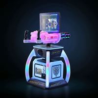 Nouvelle console de jeux d'arcade commerciale pour enfants, rechargeable, avec paiement par code QR, pour jeux à monnayeur, modèle Gatling Gun Machine
