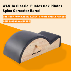 Meilleur <span class=keywords><strong>prix</strong></span> : Barrel de Pilates <span class=keywords><strong>en</strong></span> <span class=keywords><strong>bois</strong></span> de chêne pour l'étirement du dos et la correction de la colonne vertébrale - Product Image 2