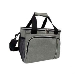 Large 15L Deep Lunch <b>Cooler</b> Bag with Shoulder Strap Handle Fashion Insulated Lunch <b>Box</b> for Food & Beverages Storage - Product Image 6