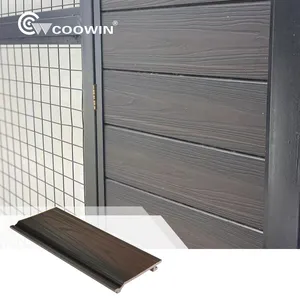 Coextrusión de WPC de grano de madera Durable de por vida WPC Paneles de revestimiento caladding resistentes a grietas Panel de pared de madera para exteriores de pared exterior