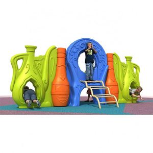 KAILE Kids Sports Climbing Wall <b>Slide</b> Metal <b>Plastic</b> Construction Colorful Design for School Shopping Mall Indoor/Outdoor Use - Product Image 2
